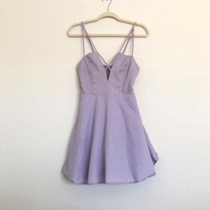 TOBI Lavender Strappy A Line Mini Dress Size Large